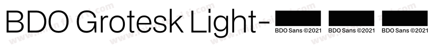 BDO Grotesk Light字体转换